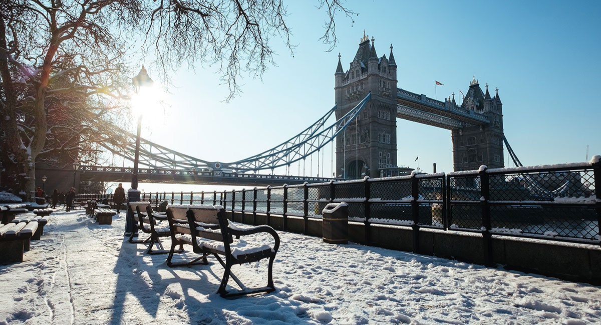 Tower Bridge en hiver